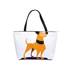 Stub Illustration Cute Animal Dog Shoulder Handbags by Nexatart