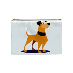 Stub Illustration Cute Animal Dog Cosmetic Bag (medium)  by Nexatart