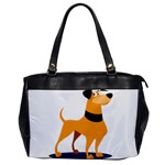 Stub Illustration Cute Animal Dog Office Handbags Front