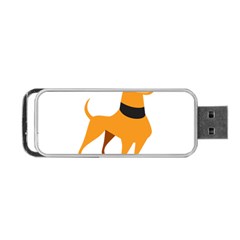 Stub Illustration Cute Animal Dog Portable Usb Flash (two Sides) by Nexatart