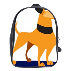 Stub Illustration Cute Animal Dog School Bag (xl) by Nexatart