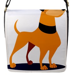 Stub Illustration Cute Animal Dog Flap Messenger Bag (s) by Nexatart