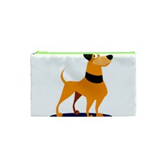 Stub Illustration Cute Animal Dog Cosmetic Bag (xs) by Nexatart