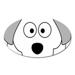 Animal Cartoon Colour Dog Oval Magnet Front