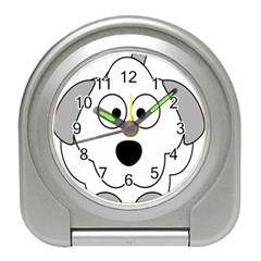 Animal Cartoon Colour Dog Travel Alarm Clocks by Nexatart