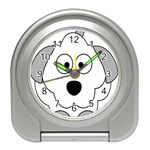 Animal Cartoon Colour Dog Travel Alarm Clocks Front