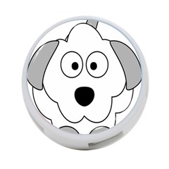 Animal Cartoon Colour Dog 4-port Usb Hub (one Side) by Nexatart