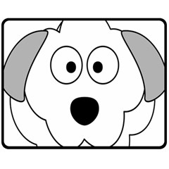 Animal Cartoon Colour Dog Double Sided Fleece Blanket (medium)  by Nexatart