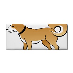 Dog Brown Pet Animal Tail Eskimo Hand Towel by Nexatart