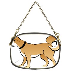 Dog Brown Pet Animal Tail Eskimo Chain Purses (two Sides)  by Nexatart