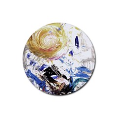 June Gloom 3 Rubber Coaster (round)  by bestdesignintheworld