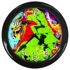 Untitled Island 3 Wall Clocks (black) by bestdesignintheworld