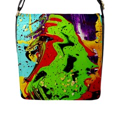 Untitled Island 3 Flap Messenger Bag (l) 