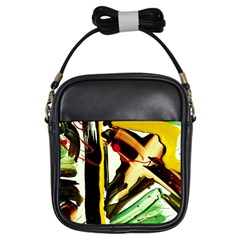 Grave Yard 2 Girls Sling Bags