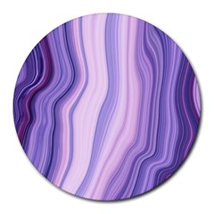 Marbled Ultra Violet Round Mousepads by NouveauDesign