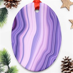 Marbled Ultra Violet Ornament (oval) by NouveauDesign