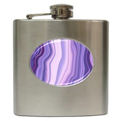 Marbled Ultra Violet Hip Flask (6 Oz) by NouveauDesign