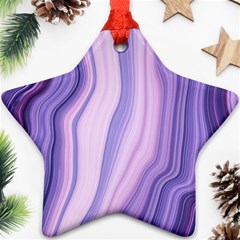 Marbled Ultra Violet Star Ornament (two Sides) by NouveauDesign