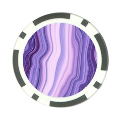 Marbled Ultra Violet Poker Chip Card Guard by NouveauDesign