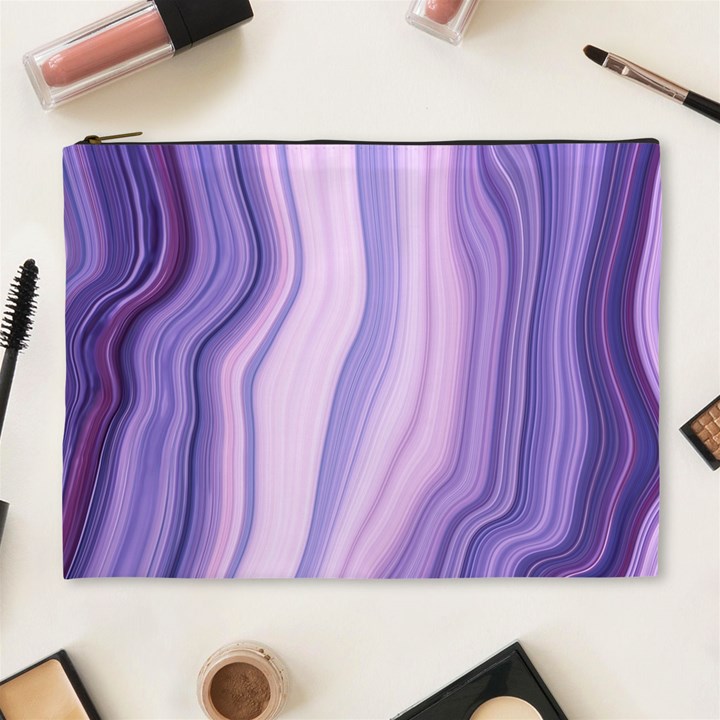 marbled ultra violet Cosmetic Bag (XL)