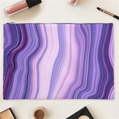 Marbled Ultra Violet Cosmetic Bag (xxl)  by NouveauDesign