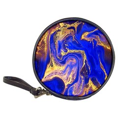 Blue Gold Marbled Classic 20-cd Wallets