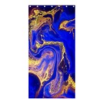 blue gold marbled Shower Curtain 36  x 72  (Stall)  Curtain(36 X72 ) - 33.26 x66.24  Curtain(36 X72 )