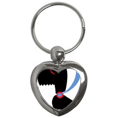 Dog Scottish Terrier Scottie Key Chains (heart) 