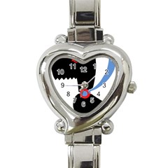 Dog Scottish Terrier Scottie Heart Italian Charm Watch by Nexatart