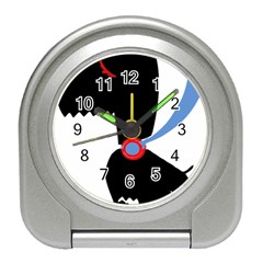 Dog Scottish Terrier Scottie Travel Alarm Clocks by Nexatart