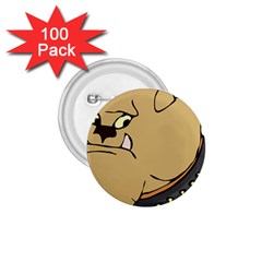 Bulldog Dog Head Canine Pet 1 75  Buttons (100 Pack)  by Nexatart