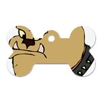 Bulldog Dog Head Canine Pet Dog Tag Bone (One Side) Front