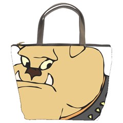 Bulldog Dog Head Canine Pet Bucket Bags by Nexatart