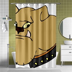 Bulldog Dog Head Canine Pet Shower Curtain 48  X 72  (small)  by Nexatart