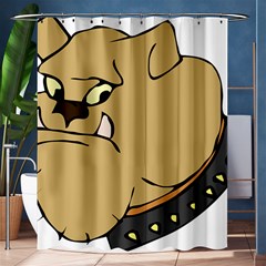 Bulldog Dog Head Canine Pet Shower Curtain 60  X 72  (medium)  by Nexatart