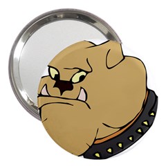 Bulldog Dog Head Canine Pet 3  Handbag Mirrors by Nexatart