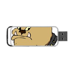 Bulldog Dog Head Canine Pet Portable Usb Flash (one Side) by Nexatart