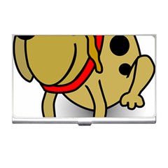 Dog Brown Spots Black Cartoon Business Card Holders by Nexatart