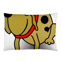 Dog Brown Spots Black Cartoon Pillow Case by Nexatart