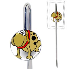 Dog Brown Spots Black Cartoon Book Mark by Nexatart