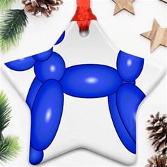 Poodle Dog Balloon Animal Clown Ornament (star) by Nexatart