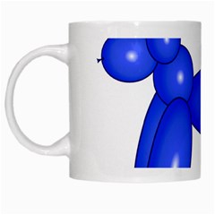 Poodle Dog Balloon Animal Clown White Mugs by Nexatart