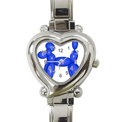 Poodle Dog Balloon Animal Clown Heart Italian Charm Watch by Nexatart