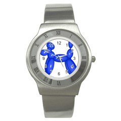 Poodle Dog Balloon Animal Clown Stainless Steel Watch by Nexatart