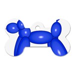 Poodle Dog Balloon Animal Clown Dog Tag Bone (Two Sides) Back