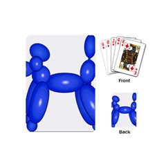 Poodle Dog Balloon Animal Clown Playing Cards (mini)  by Nexatart