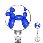 Poodle Dog Balloon Animal Clown Stainless Steel Nurses Watch Front