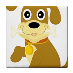 Dog Doggie Bone Dog Collar Cub Tile Coasters by Nexatart