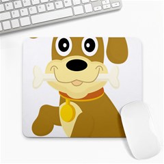 Dog Doggie Bone Dog Collar Cub Large Mousepads by Nexatart