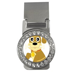 Dog Doggie Bone Dog Collar Cub Money Clips (cz)  by Nexatart